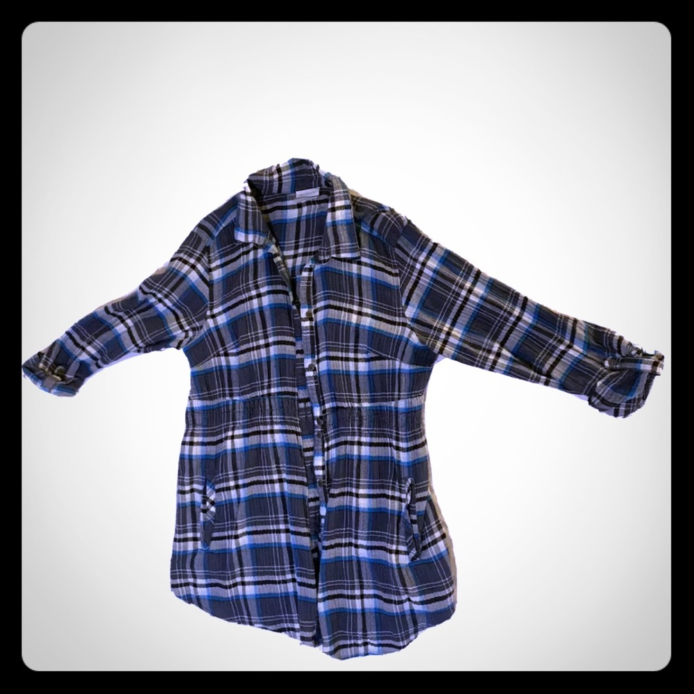 Columbia - long - button up - pockets - soft